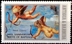 "Cupid shooting Arrows" (detail from Galatea Fresco)