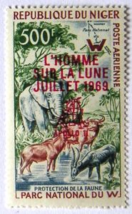 Overprint With First Man On The Moon