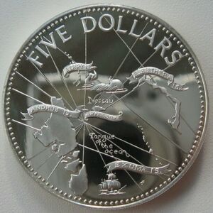 5 Dollars (Historical map)