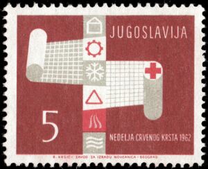 Charity stamp (Red Cross week)