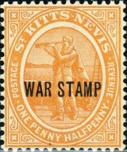 Columbus overprinted "War Stamp"