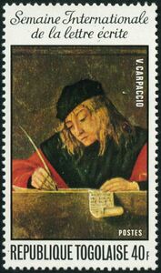 Merchant writing Letter, by Vittore Carpaccio