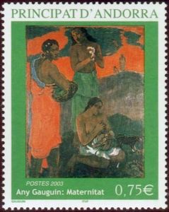 Maternité au bord de la Mer by Gauguin