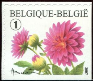 Dahlia Self-adhesive Right + Bottom Imperforate