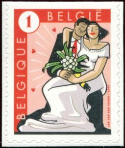 Just married! Self-adhesive - Top Imperforate