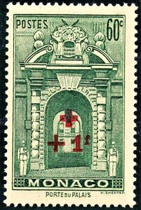 Porte du Palais Entrance overprint and surcharge