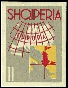 Map of Europe with Albania