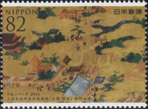 Details of 16th c. Folding Screen Depicting Kyoto