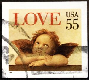 "Cherub" (detail from Sistine Madonna by Raphael)