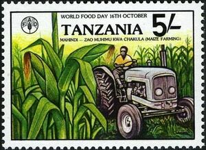 Tractor in Corn Field