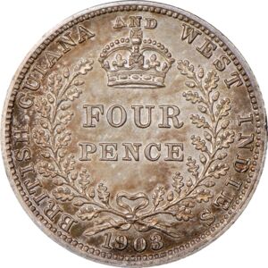 4 Pence (¼ Guilder)