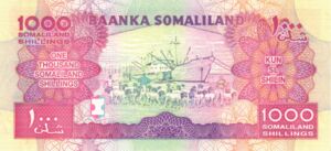 1,000 Somaliland Shillings