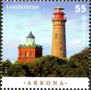 Kap Arkona, Schinkeltower (built 1827), New Tower (built 189