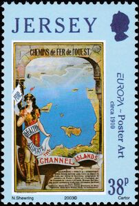 Channel Isles Map, c. 1910