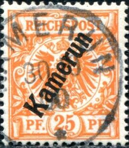 Crown/eagle with overprint