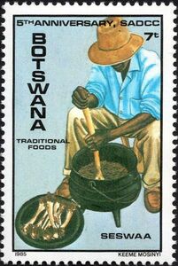 Man Preparing Seswaa