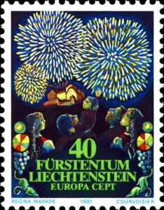 Fireworks at Vaduz Castle