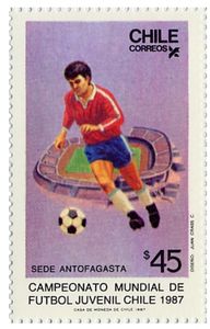 Football Player and Antofagasta Stadium