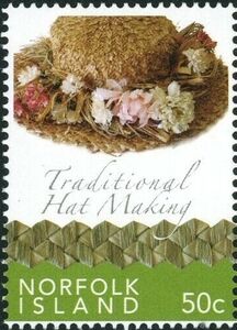 Hat with Flowers on Brim