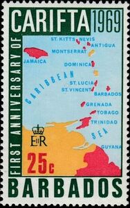 1st anniv of CARIFTA