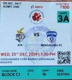 Indian Super League ATK vs Bengaluru FC