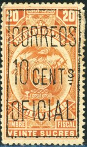 Fiscal Stamp Surcharged