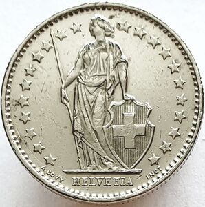 ½ Franc (Medal alignment, 22 stars)