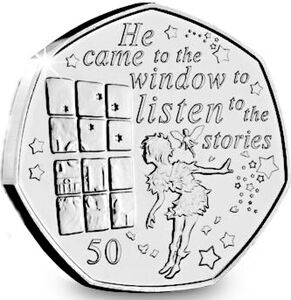 50 Pence (Peter Pan at the window)
