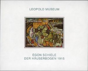 Crescent of Houses II (Island Town) by Egon Schiele