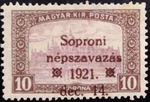 Parliament is overprinted by Soproni népszavazás