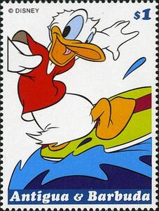 Donald on Surfboard