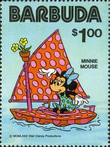 Minnie Mouse in Sailing Boat