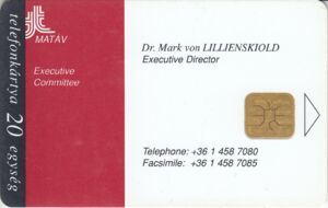 Névjegykártya - Dr. Mark von Lillienskiold