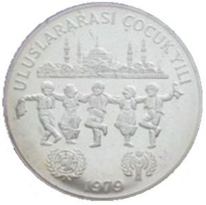 500 Lira (International Year of Child)