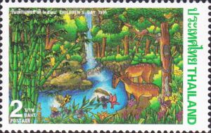 Trees by the River; by Yuvadee Samutpong