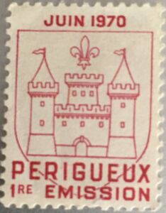 First stamp printing in Perigueux