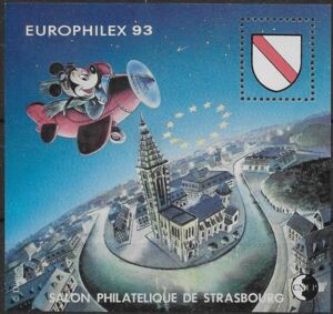 Mickey Mouse. Europhilex 93 Strasbourg Philatelic Show