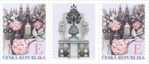 Rose flowers and Prague