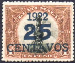 Colombus Monument - 25c on 1p.