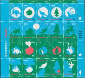 December Stamps 1998 Sheet