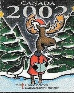 Tuberculosis Christmas Seal, Reindeer facing right
