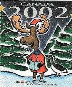 Tuberculosis Christmas Seal, Small Reindeer facing left