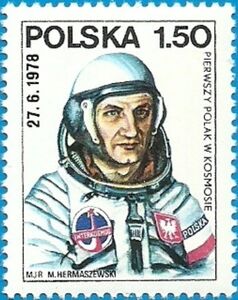 Major Miroslaw Hermaszewski, with date