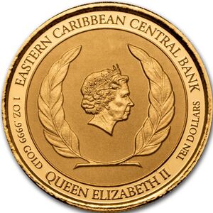 10 Dollars (Montserrat oriole - Coloured)