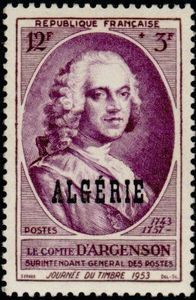 Marc-Pierre, Comte d“Argenson (1696-1764) overprinted