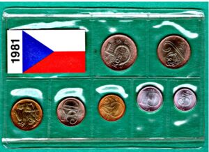 Various Korun (Mint set 1981)