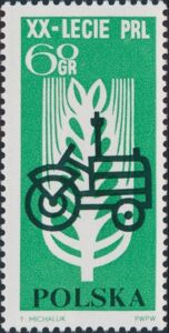 Stylised Tractor, Wheat