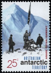 Science Settlement (1948-69) : Hoisting Australia Flag