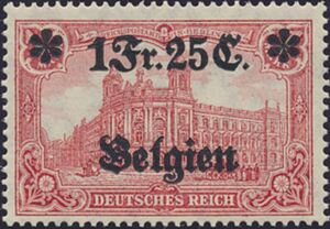 "General Post Office" overprinted and surcharged