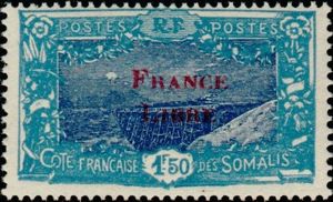 Railway Bridge at Holhol - red overprint